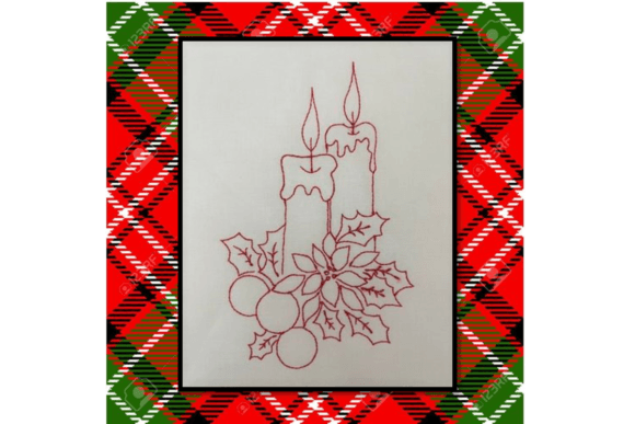Candle Redwork