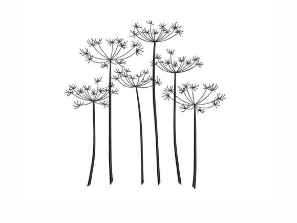 Cow Parsley Embroidery Design