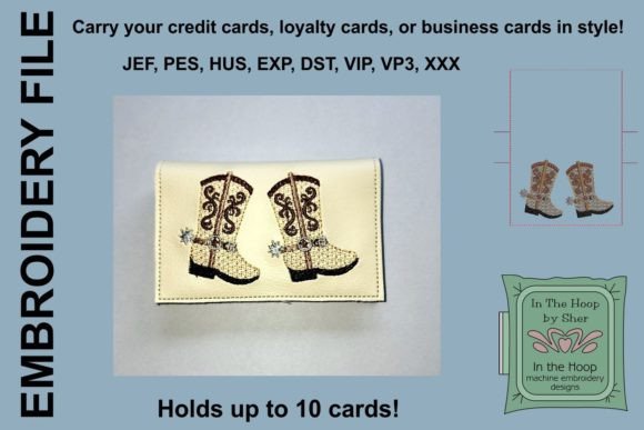 Cowboy Boot Credit Card Wallet