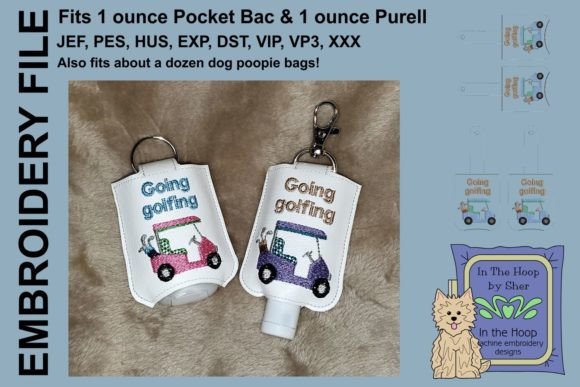 Golf Cart Hand Sanitizer Holder