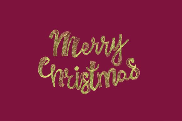 Merry Christmas Lettering
