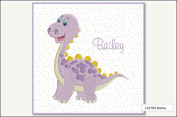 My Dino Buddies Quilt - Bailey Block