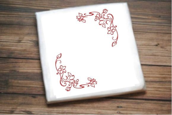 One-Line Floral and Leaf Corners