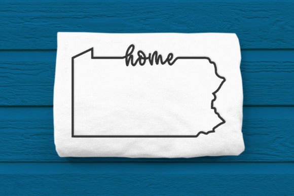 Pennsylvania Home State Outline