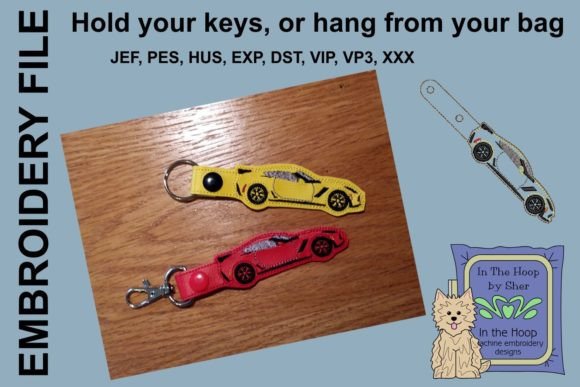Sports Car Key Fob