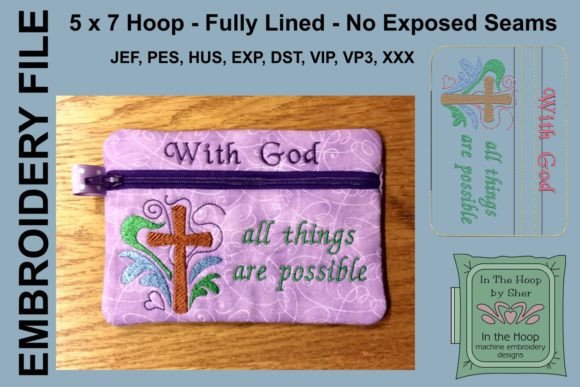With God Zipper Bag